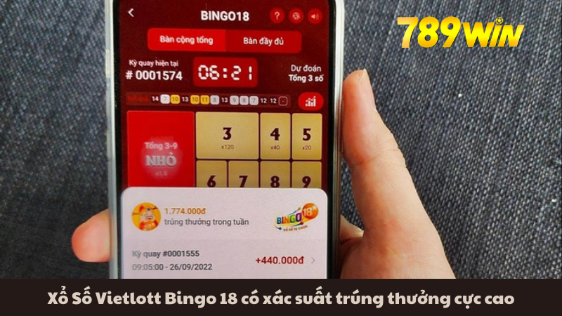 Xổ Số Vietlott Bingo 18 có xác suất trúng thưởng cực cao