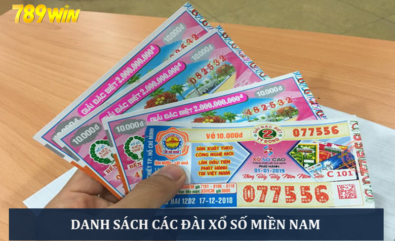 Danh sách các đài mở thưởng xổ số Miền Nam