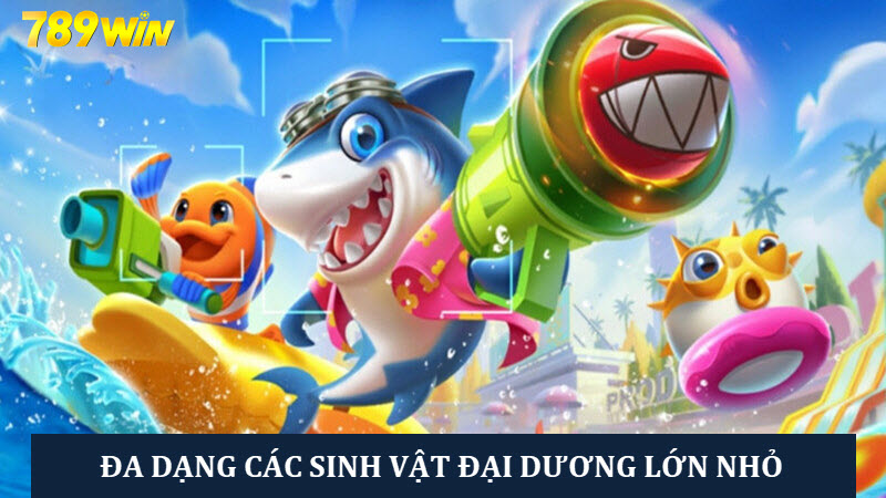 Đa dạng các loài sinh vật biển với kích cỡ từ nhỏ tới lớn