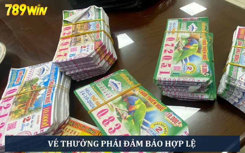 Vé số muốn đổi phải hợp lệ theo quy định của đơn vị phát hành